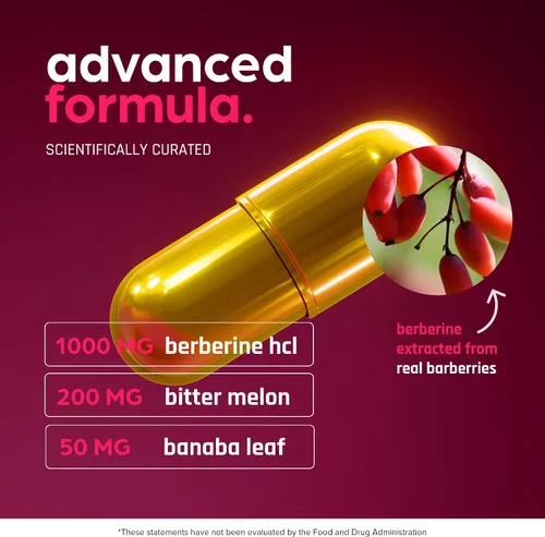 Vista 4 de Artnaturals Thinbi Berberine HCl Cápsulas con melón amargo, 30 porciones