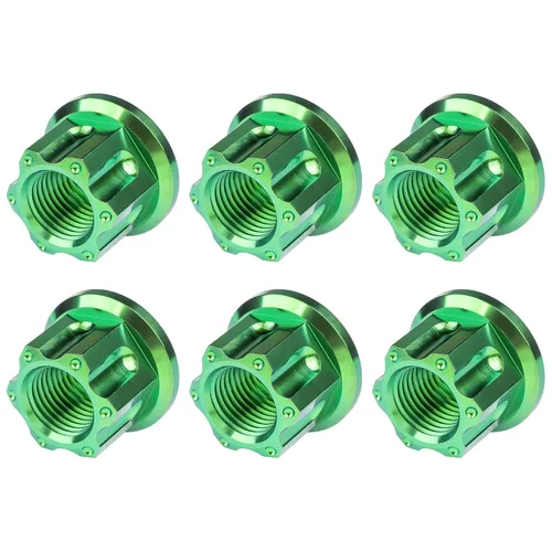 Vista 21 de Tuerca de perno de brida de titanio M6 M8 M10 M12 M14 M16 para bicicleta, motocicleta, eje trasero de automóvil, accesorios de modificación