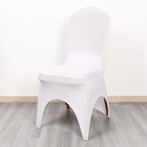 Vista 11 de Efavormart - Funda para silla de banquete de elastano elástica de 3 vías, color negro, con arco abierto, funda ajustable para silla de boda