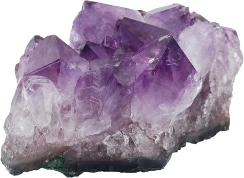 Vista 18 de SUNYIK - Racimo de amatista natural, piedra preciosa en bruto curativa con puntas de cristales, drusa de cuarzo, geoda de mineral, esfera
