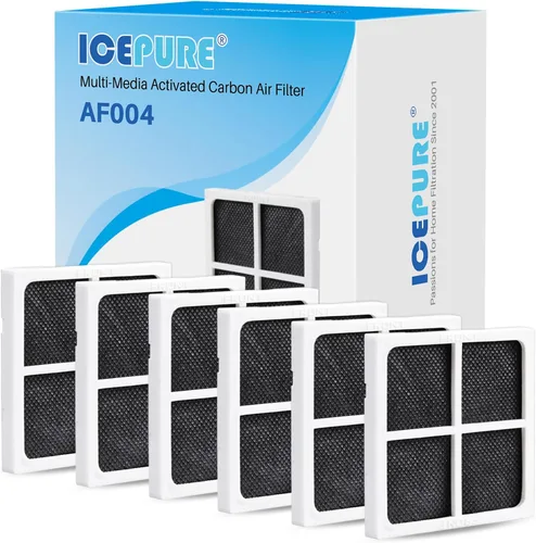 Vista 10 de ICEPURE AF004 Filtro de aire para refrigerador LG LT120F, Kenmore Elite 469918, 9918, ADQ73214402, ADQ73214404, ADQ7334008, paquete de 3
