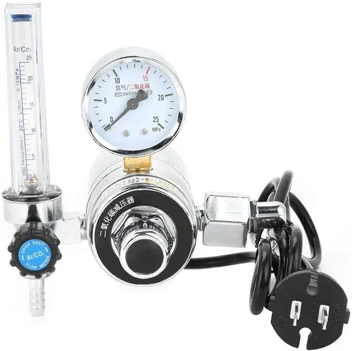 Vista 3 de Regulador de presión de acero inoxidable, regulador de presión de CO2 de soldadura de ahorro de energía, equipo de soldadura de calefacción