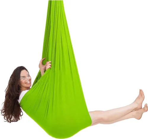 Vista 15 de Columpio sensorial para interiores con autismo y terapia para niños, hamaca colgante para niños y adolescentes con TDAH autista y Asperger