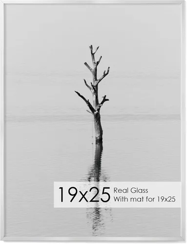 Vista 142 de Fun Memories Marco de Fotos A2 Negro, Marcos de Póster de Metal de Alta Gama de 16.5 x 23.5 pulgadas para Pared, Marco de Fotos A2 con Paspartú A3