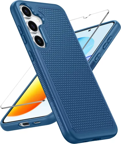 Vista 24 de FNTCASE Funda para iPhone 14 Pro Max color azul: [compatible con Magsafe] Funda magnética mate sólida con [protección completa de la cámara]