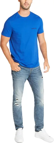 Vista 2 de Nautica - Camiseta de manga corta, color sólido y cuello redondo