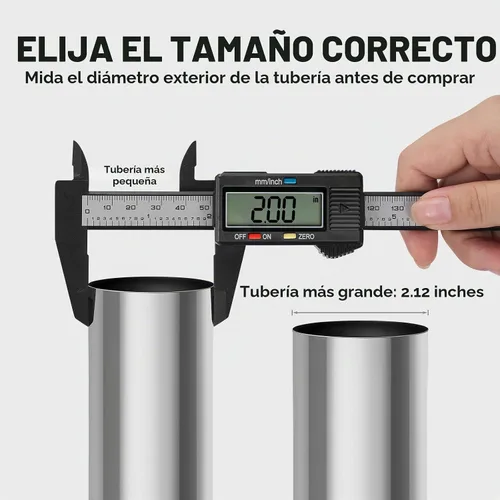 Vista 3 de EVIL ENERGY Abrazadera de escape de 2.0 pulgadas, abrazadera de banda de junta traslapada de acero inoxidable para tuberías, silenciadores
