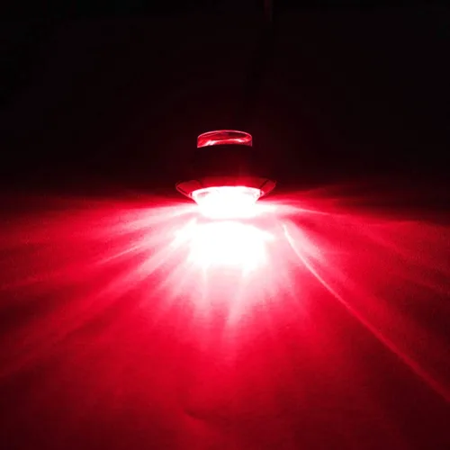 Vista 2 de Luces LED para barco marino impermeables (5 rojas + 5 verdes), luces de cortesía submarinas y de cubierta, 12V para yate, barco, pesca, pontón