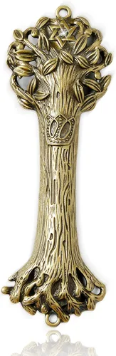 Vista 4 de Creative Judaica Bless This House, Árbol de la Vida - Estuche Mezuzah