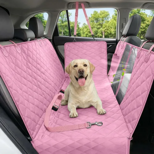 Vista 16 de Funda de asiento de coche para perros, funda de asiento para perros 600D resistente y duradera para asiento trasero, hamaca para perros 100%