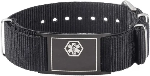 Vista 39 de LinnaLove Medical Alert Bracelets for men and women 6"-8.5" Adjustable Sport Stainless Steel ID Bracelets Engraved Medic Info