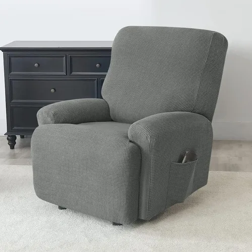 Vista 3 de Konsilsa Fundas para sofá reclinable de 1/2/3/4 plazas, funda elástica para sillón reclinable Lazy Boy, protector de sofá reclinable, funda