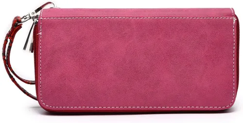 Vista 3 de Estilo occidental Fringe Classic Concho Studded Mujer Cartera Cartera de embrague, Borgoña