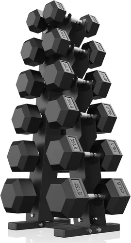 Vista 39 de Hex Dumbbell Sets with Rack, 85-560lb Dumbbell Weight Set & Storage Rack