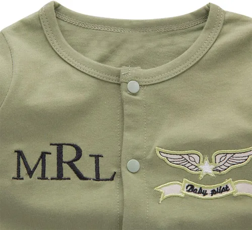 Vista 4 de Conjunto de mono piloto para niños pequeños con gorra y punzones