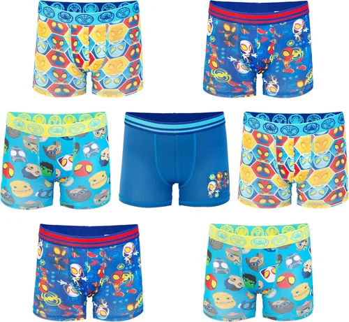 Vista 13 de Spiderman Ropa interior exclusiva de superhéroes para niños pequeños con Iron Man, Hulk y más 2/3t & 4t Paquete de 7 calzoncillos Spidey Multi-Hero