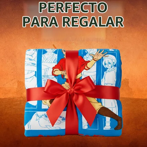 Vista 7 de Silver Buffalo Avatar The Last Airbender With Aang, Zuko, Katara, Sokka Wolf, Toph Beifong, Appa y Momo - Manta de forro polar de 45 x 60 pulgadas