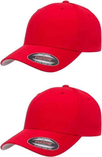Vista 34 de Flexfit 5001 - Gorra de béisbol de sarga de algodón, 6 paneles Negro