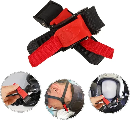 Vista 7 de Kit de 4 hebillas de liberación rápida para motocicleta, sombrero de seguridad, construcción de pompones duraderos para una aplicación y extracción