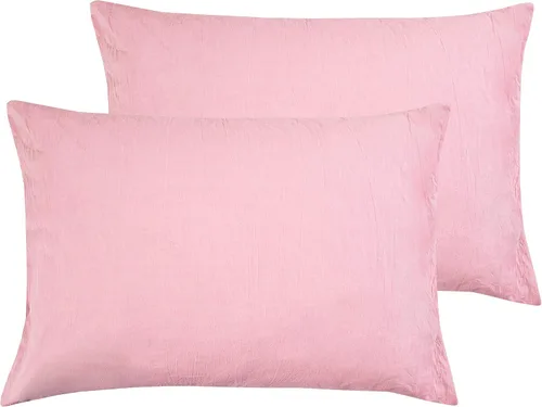 Vista 13 de Fundas de almohada – Juego de 2 fundas de almohada de algodón de 600 hilos, calidad de algodón, sedoso y suave, sin arrugas