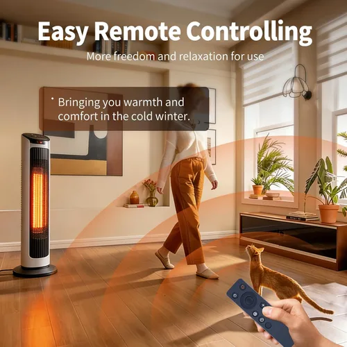 Vista 7 de Nuevo control remoto de repuesto compatible para calentador de espacio de torre Lasko CT22425 2033625