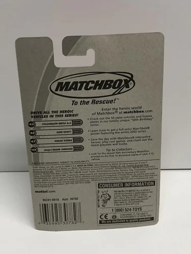Vista 3 de 2001 Matchbox #45 VOLKSWAGEN BEETLE 4X4 1/64 scale die-cast