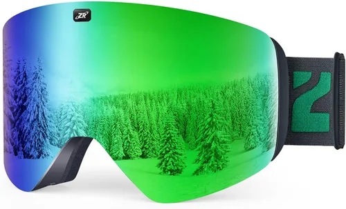 Vista 17 de ZIONOR X11 Ski Goggles Magnetic Cylindrical Snowboard Snow Goggles for Men Women
