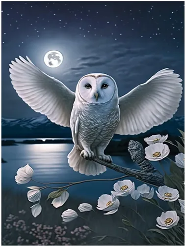 Vista 7 de Kit de números de pintura de diamante 5D, con plumas de diamante completo, kit de bordado de diamantes, adorno de arte para manualidades, 8 x 12
