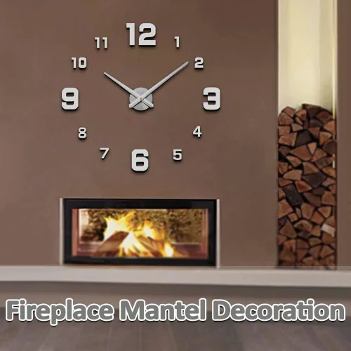 Vista 14 de Mintime Reloj de Pared Moderno sin Marco DIY Grande 3D Reloj de Pared Espejo con Números para Decoración de Hogar y Oficina
