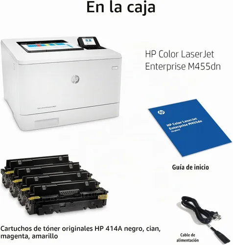 Vista 5 de HP Color LaserJet Enterprise M455dn Impresora dúplex (3PZ95A)