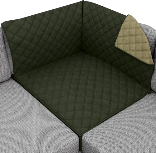 Vista 122 de Sofa Shield Funda de sofá con correa, reversible, resistente a las manchas y al desgarro, funda acolchada de microfibra, lavables, asiento de 62