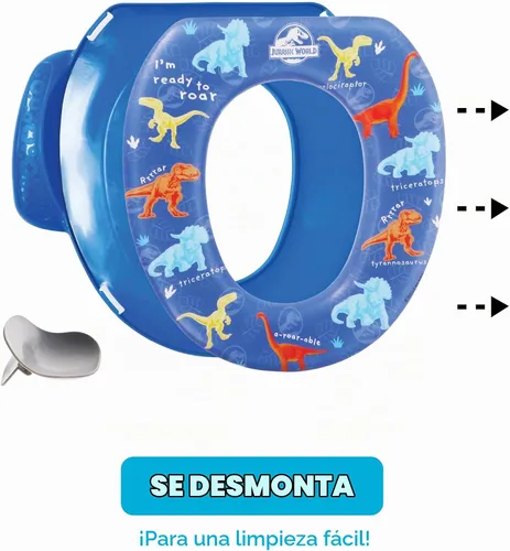 Vista 5 de NBC Universal Jurassic World - Asiento suave para orinal