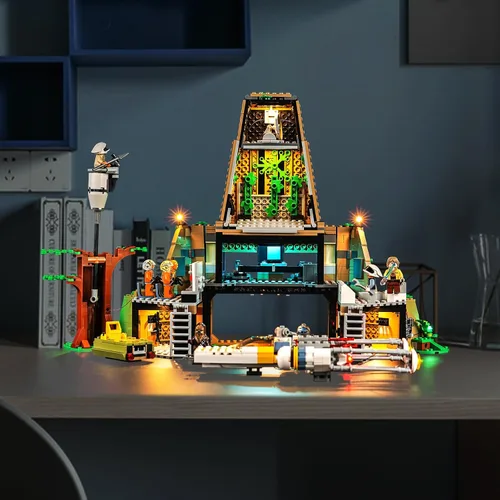 Vista 5 de BrickBling Luz LED compatible con Lego Yavin 4 Rebel Base 75365 Juego de construcción (edificio no incluido), iluminación creativa compatible