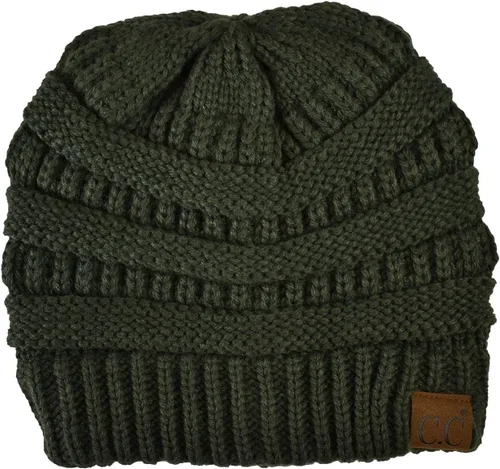 Vista 421 de C.C Trendy Warm Chunky Soft Stretch Cable Knit Beanie