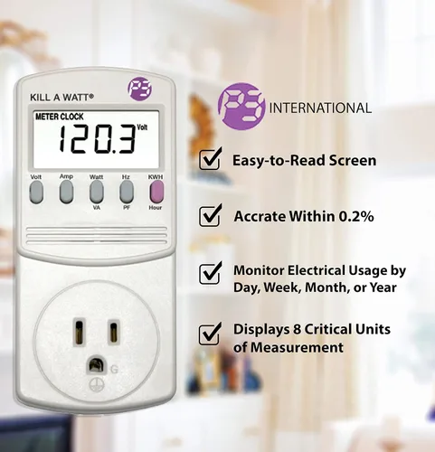Vista 2 de P3 P4400 Kill a Watt Monitor de uso de electricidad