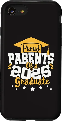 Vista 13 de iPhone 15 Parents of a 2025 Graduate Class Senior Graduation Grad 25 Case