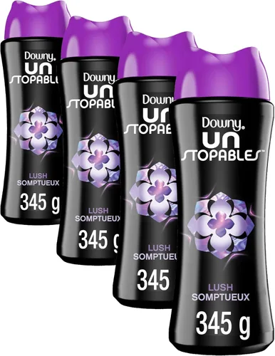 Vista 26 de Downy Unstopables - Perlas potenciadoras de aroma de lavandería para lavadora, exuberante, 10 onzas (paquete de 4)