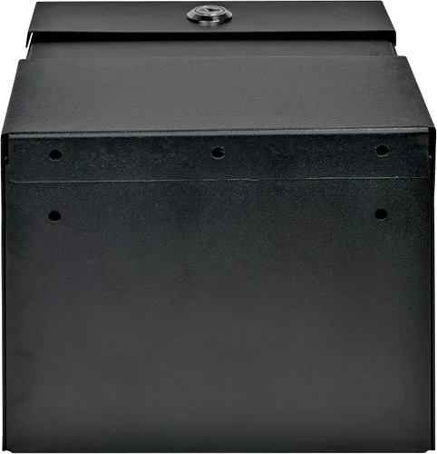 Vista 10 de Mail Boss Caja de sugerencias de acero con cierre para llaves, color negro