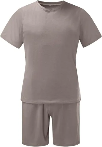 Vista 5 de Conjunto deportivo de verano de 2 piezas para hombre, camisetas de manga corta y pantalones cortos, conjunto deportivo deportivo deportivo
