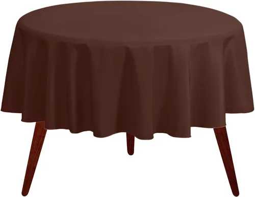 Vista 17 de Gee Di Moda Mantel redondo verde manzana de 70 pulgadas para mesas redondas de 24 a 48 pulgadas, tela lavable resistente, para mesa de bufé, fiesta
