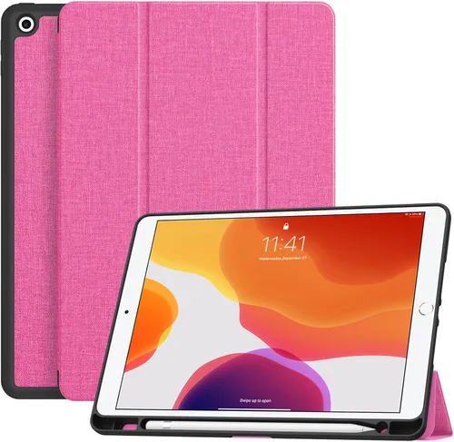 Vista 9 de Soke - Funda para iPad de 9ª generación 2021/8ª generación 2020/7ª generación 2019 con soporte para lápices - Funda de protección premium a prueba