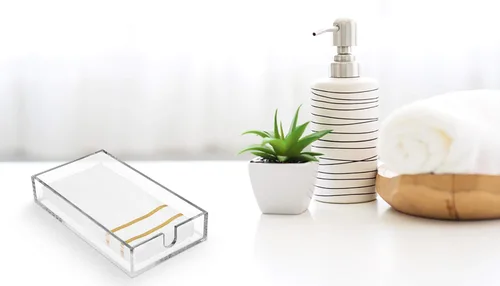 Vista 4 de Toallas de mano de papel para baño, toallas de invitados con sensación de lino, cena formal, aniversario, servilletas para mesas, habitaciones