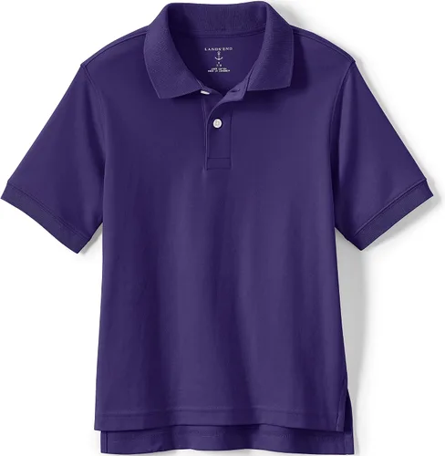 Vista 12 de Lands' End - Polo de uniforme escolar para niños – 100% algodón cómodo que dura todo el año, de fácil cuidado, manga corta Negro