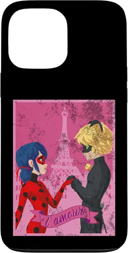 Vista 24 de Miraculous Ladybug Vintage Collection Paris Love - Carcasa para iPhone 17