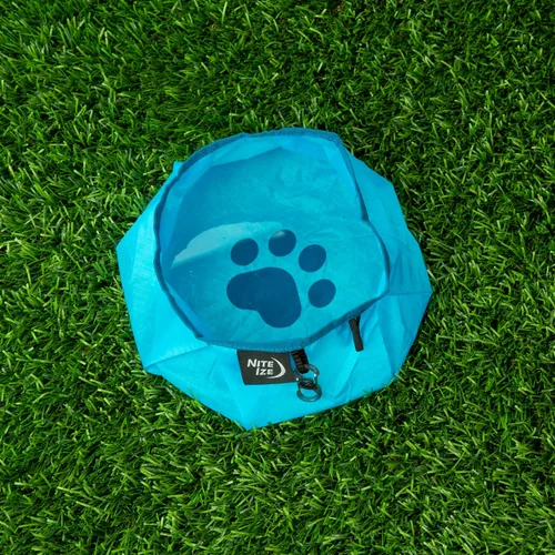 Vista 4 de Nite IZE RadDog - Cuenco plegable para perros, cuenco ligero para alimentos y agua Azul