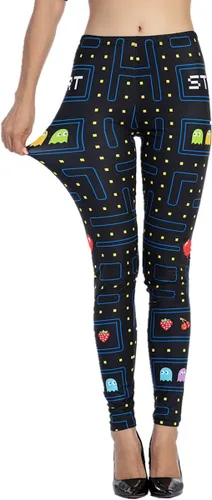 Vista 2 de Ndoobiy pantalones de yoga para mujer, pantalones de entrenamiento básicos, leggings impresos, leggings suaves y mantecosos Un juego