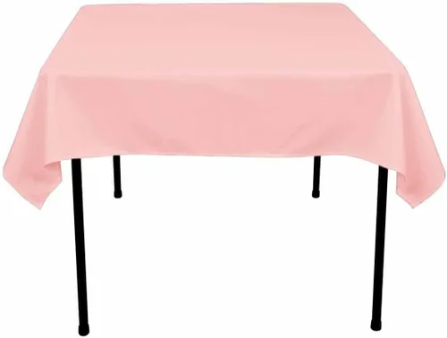 Vista 35 de Mantel cuadrado de poliéster 72"x72" (azul Acqua)