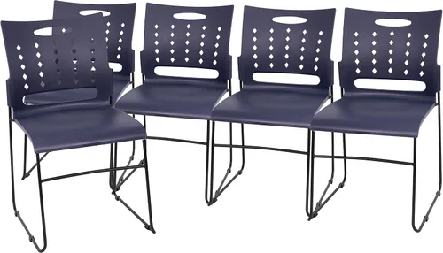 Vista 14 de Flash Furniture Hercules - Silla apilable con respaldo de ventilación, color gris