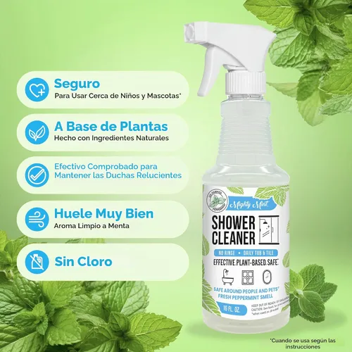 Vista 5 de Mighty Mint - Limpiador de ducha, 16 onzas, paquete de 2