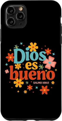 Vista 13 de Funda religiosa de la Biblia para iPhone 16 Dios Es Bueno Spanish Christian Jesus God